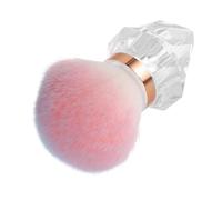 Amosfun Mushroom-head Makeup Brush Large Powder Brush Compact and Delicate Design Even Distribution of Powder Soft Fiber Hair Plastic Handle for Nail Art and Makeup