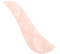 Amosfun Natural Jade Stone Scraping Board S-shaped Guasha Massage Tool for Face and Body Spa Skin Care Therapy and Trigger Point Treatment