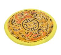 Amosfun Nepal Handmade Buddha Sound Bowl Cushion, Portable Hand-sewn Cotton Cloth Pad for Meditation and Buddhist Sound Bowls, Simple Yellow Mat for Ritual Instruments
