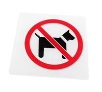 Amosfun No Dogs Allowed Sign Enter Sign for Businesses Easy Installation Notice for Supermarkets Restaurants and Offices Pet Prohibition