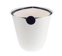 Amosfun No Lid Trash Can with Press Ring Plastic Waste Bin | Minimalist Modern Design with Round-rolled Rim, Quick Bag Installation, Pet-friendly, Wide Base, Tall Body