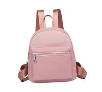 Amosfun Oxford Cloth Backpack and Multi-purpose Mini Travel Knapsack for Girls Pink Lightweight with Adjustable Shoulder Straps for Casual Use and Student Travel