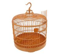 Amosfun Parrot Birdcage Decoration Hanging Cage Stylish Elegant Round-shaped Plastic Reusable Not Easy to Break Or Deform Decorative Bird Cage outside Suitable for Birds and Small Pets