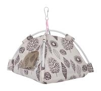 Amosfun Parrot Nest Hanging Tent for Birds, Warm Breathable Cloth Bed | Indoor and Outdoor Use, Quick Dry Design, Iron Wire Support, Assorted Style, for Small Pets Random Style