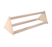 Amosfun Pet Bird Perch Stand Practical Parrot Standing Rack Wooden Training Rack for Cultivating Ability Sturdy Natural Wood Suitable for Rooster and Conures Pets