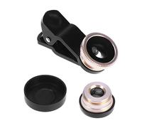 Amosfun Phone Camera Wide Angle Macro Lens Fisheye Clip Smartphones Compatible More Golden Finish for Capturing Stunning Landscapes and Close-ups