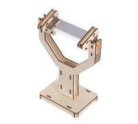 Amosfun Physical Optics Experimental Equipment Triangular Glass Prism with Stable Holder for Light Refraction Demonstration Science Classroom Optics Prism for Reflection and Teaching