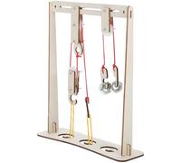 Amosfun Physics Experiment Pulley Block Set Crane Model Diy Science Learning Kit Pulley Block Holders and Bracket Teaching Tools for Physical Mechanics for Students and Classroom Use