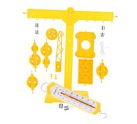 Amosfun Physics Lab Pulley and Lever Science Experiment Kit for Complete Mechanics Set with Pulley Blocks Holder and Rope for Friction and Force Demonstrations Educational Stem Tool for