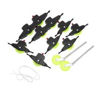 Amosfun Physics Pulley Set for Classroom Stem Fixed Movable Tandem Pulley Blocks with Metal Plastic Construction Lab Equipment for Mechanical Advantage and Force Demonstration in Science