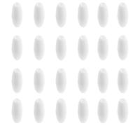 Amosfun Plastic Bead Barrel Connectors Breakaway Safety Clasps 50Pcs for Necklace and Bracelet Crafting, Suitable for DIY Projects White