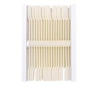 Amosfun Plastic Fan Shape Nail Art Polish Display Stand with Screw Holder, Easy to Show Many Colors, White Nail Display Tips for Professional and Home Use