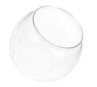 Amosfun Plastic Fish Bowl Small Aquarium Desktop Decoration Antidrop Performance High Transparency Plastic for Living Rooms Office Relaxation Suitable for Small Turtles Goldfish