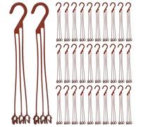 Amosfun Plastic Hanging Planter Hooks Heavy Duty Anti-Rust Hooks Withstand Bad Weather 50pcs for Flower Pots and Plants for Balcony and Work Desk Garden Hanging