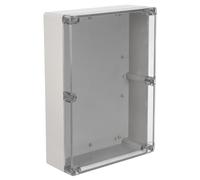 Amosfun Plastic Junction Box with Transparent Cover Weatherproof Electrical Enclosure for Outdoor Projects Material Monitoring Safe Cable Management for Garden Lighting and Sensors