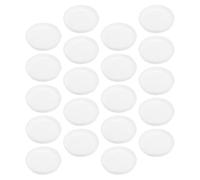 Amosfun Plastic Mailing Tube End Caps 50Pcs White Kraft Paper Tube Stoppers for Postal Transport Protection 76Mm