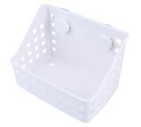 Amosfun Plastic Rabbit Feeder Rack with Suction Cup for Pet Feeding, Convenient White Pp Manger Holder for Rabbit and Chinchilla, Designed to Prolong Use Time and Keep Grass Fresh