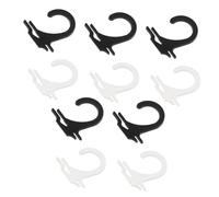 Amosfun Plastic Sock Hanging Hooks and Black 400pcs Multipurpose Sock Display Hangers for Home Organization and Laundry Storage