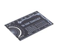 Amosfun Pocket Engineering Ruler, and Immediate Design Adjustments Metric Scale Iron Material Compact Mechanical Engineer Tool for Precision Calculation for Verification Tasks
