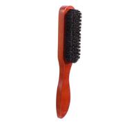 Amosfun Portable Beard Brush with Soft Bristles and Wooden Handle, Curl Brush Designed to Reduce Harshness the Scalp, for Hairdresser Salon Use and Easy to Carry