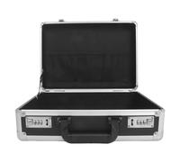 Amosfun Portable for Locking Briefcase Aluminum Alloy Combination Lock and Designated Compartments, Lightweight Secure Storage Box Valuables and Multimeters, for Daily Fieldwork