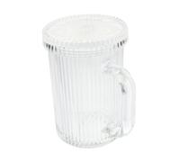 Amosfun Portable Glass Drinking Cup with Lid Beer Mug and Coffee Water Cup Smooth Surface with Stable Structure Suitable for Tea Cocktails Juice and Iced Drinks at Home Restaurants