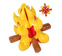 Amosfun Portable Inflatable Campfire Prop Reusable Fake Bonfire for Birthday Camping Holiday Camps Family Fun