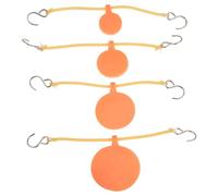 Amosfun Portable Silicone Target Set with Four Sizes for Slingshots | Easy to Install, Wear-resistant Build, Improves Accuracy, 3 4 5 6cm Set, with Elastic Bands