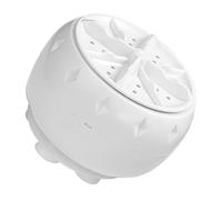 Amosfun Portable Ultrasonic Turbine Mini Washing Machine USB Powered with Versatile Design and Fully Automatic Operation for Clothes and Garments in Rv or College Room, White Plastic