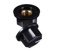 Amosfun Potentiometer Control Knobs Fine Workmanship Black Plastic 2pcs with Manual Control and Creative Design for Electric Guitar Synthesizer for Guitar Accessories