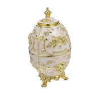 Amosfun Press-top Antique Toothpick Holder with Ornate Gold and White Rose Embossed Design Dustproof Push Button Dispenser for Kitchen and Dining Table Organization