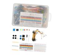 Amosfun Professional Capacitor and Resistor Kit for Electronics Breadboard Testing Electrolytic Components with Multiple Resistance Values Rust-resistant Basic Starter Circuit Board Kit