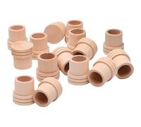 Amosfun Professional Wooden Moxa Extinguisher Roller for Moxibustion Therapy, Easy to Operate and Protect Being Scalded, Suitable for 1.8cm Moxa Stick, 20pcs Khaki Moxibustion