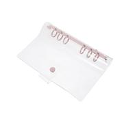 Amosfun PVC Ring Binder Notebook Cover Lightweight Loose-Leaf Folder with Sturdy Material for Daily Life and Travel Use, Simple and Fashionable Design Suitable for Students and Travelers