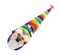 Amosfun Rainbow Faceless Gnome Doll Tabletop Ornament Decorative Collectible Doll for Home Décor Photo Prop Rainbow Design Gonk Figurine Accent