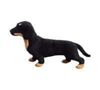 Amosfun Realistic Dachshund Dog Model for Educational Animal Figurine with Lifelike Colors Craft Plaything for Imagination and Color Cognition Development