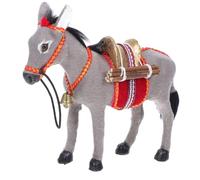 Amosfun Realistic Donkey Figurine Educational Sculpture for Life-like Farm Animal Model with Authentic Detailing for Learning Play and Display in Schools Homes Random Color