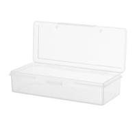Amosfun Rectangular Cheese Slice Storage Box with Flip Cover Stackable Airtight Container for Fridge Organisation Small Cheese Slice Case for Kitchen and Household Use