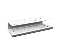 Amosfun Rectangular S Shape Lollipop Stand Display Holder with 19 Holes, Double Layer Design, White Pp Material, Stable and Practical Lollipop Display Rack for Parties and Events