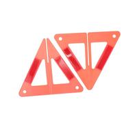 Amosfun Reflective Car Road Warning Triangle Kit Sturdy Plastic Safety Sign for Emergency Use Bright Color Roadside Safety Stand for Vehicles and Maintenance