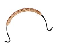 Amosfun Replaceable Kettle Handle Grip with Heat Resistant Iron and Wrapped Hemp Rope Easy to Install Teapot Accessory for Kitchen Use and Lightweight Replacement Teapot Handle Span