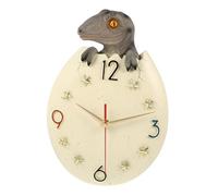 Amosfun Resin Five-pointed Dinosaur Eggshell Wall Clock with Large Numerals Household Wall Clock for Living Bedroom Kitchen Office Decor Silent and Sturdy Indoor Timepiece