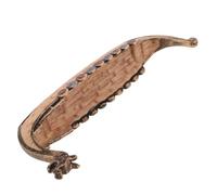 Amosfun Resin Ship Model Small Viking Pirate Boat Desktop Ornament Creative Handmade Resin Crafts Home Decoration for Office and Living Room