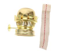 Amosfun Retro Kerosene Lamp Burner with Oil Lamp Replacement Wick Vintage Metal Wick Holder for Indoor and Outdoor Use and Practical Accessory