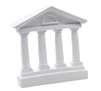 Amosfun Retro Resin Saturnon Temple Model Elegant Greek Architectural Sculpture for Home Desk Decoration Classic Building Figurine Enhancing Living Space Atmosphere