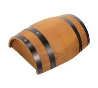 Amosfun Retro Style Oak Barrel Beer Barrel Decor Bar Wall Art Handmade Wooden Decor