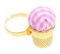Amosfun Reusable Cloth and Metal Material for Pin Cushion Sewing Pin Holder Open Ring and Secure Needle Fixing Sewing Accessory Needlework Embroidery for Women