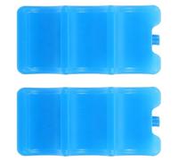 Amosfun Reusable Ice Packs Large Blue Freezer Blocks 2pcs 600ml with Sealed Structure and Maintain Shape after Freezing for Lunch Boxes and Cooler Tote Bags for Bento and Outdoor Use