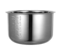 Amosfun Rice Cooker Inner Pot, 5L Stainless Steel Inner Cooking Pot with Scale, Non Stick Rice Cooker Tank Replacement (24x24x14cm)