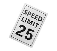 Amosfun Road Sign Speed Limit Safety Sign Mph Notice for Driveway Weather Resistant Traffic Warning Symbol Easy to Read for Enhanced